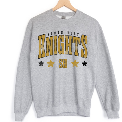 South Holt Knights Distressed Stars DTF Transfer