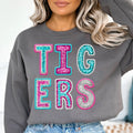 Tigers Faux Sequin DTF Transfer - Merch Girls