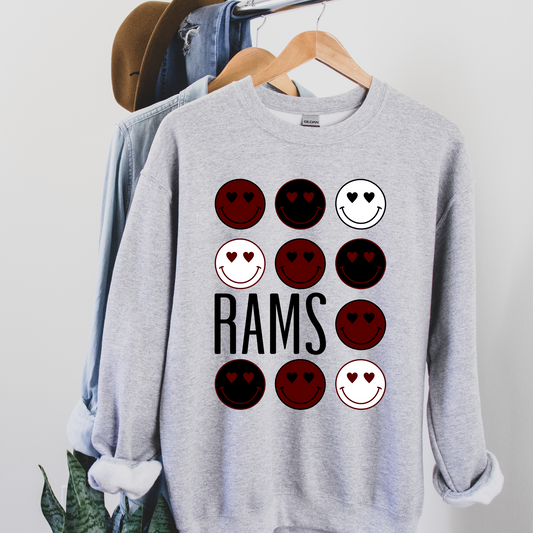 Rams Skinny Font Face Design DTF Transfer