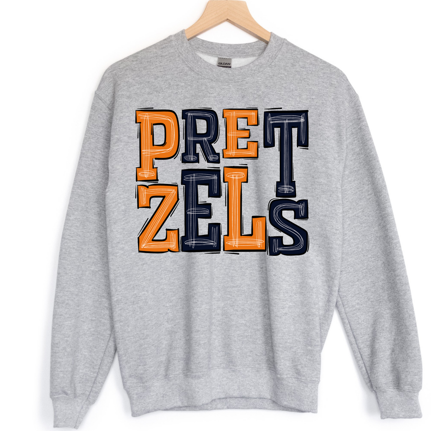 Pretzels Sporty Varsity DTF Transfer