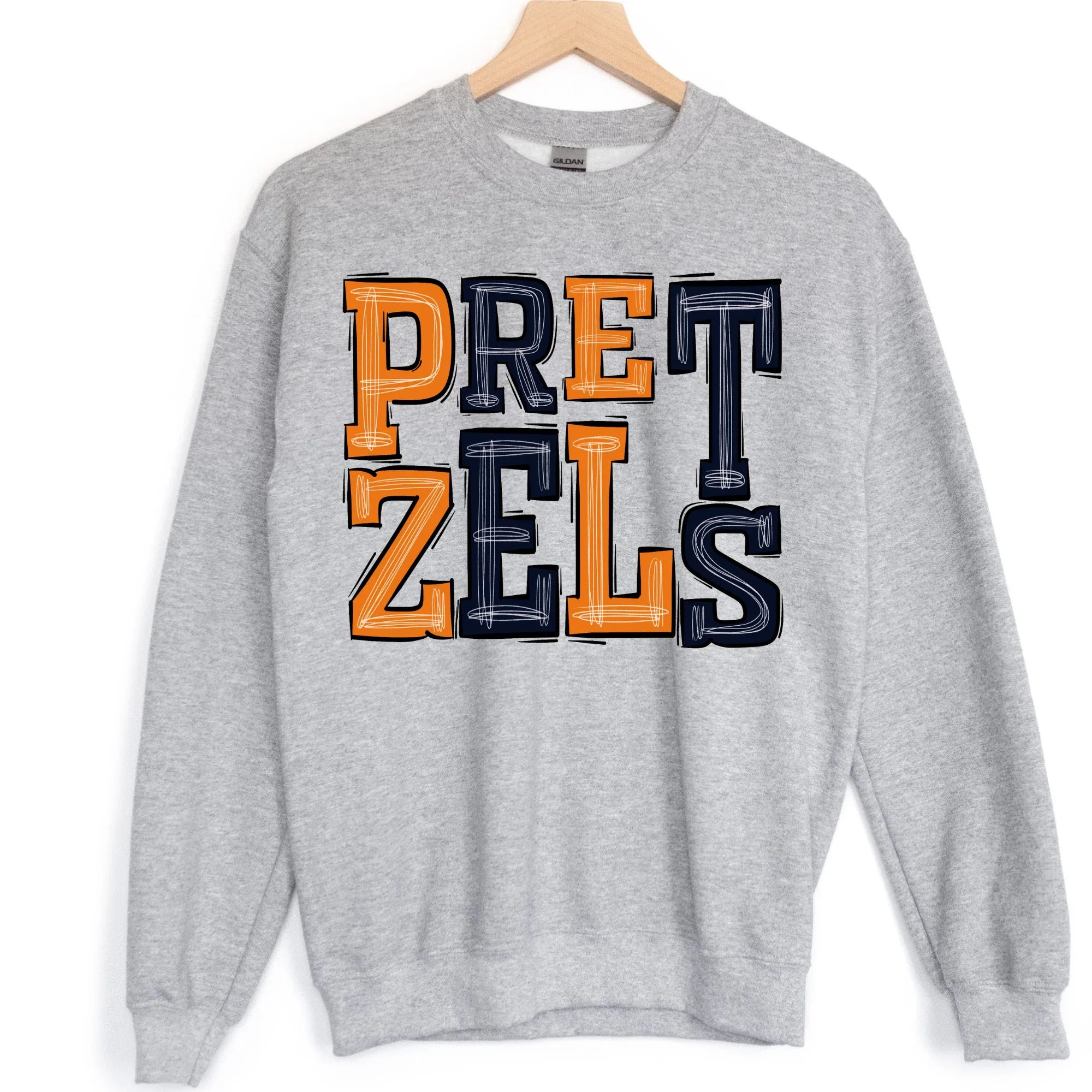 Pretzels Sporty Varsity DTF Transfer - Merch Girls