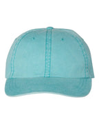 Embroidered Bean Stitch on Pigment-Dyed Twill Hat | Quick Ship - Merch Girls