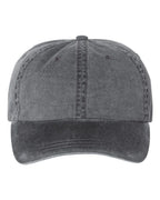 Embroidered Varsity Style Pigment-Dyed Twill Hat | Quick Ship - Merch Girls