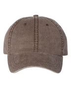 Embroidered Varsity Style Pigment-Dyed Twill Hat | Quick Ship - Merch Girls