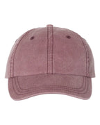 Embroidered Varsity Style Pigment-Dyed Twill Hat | Quick Ship - Merch Girls