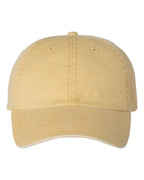 Embroidered Bean Stitch on Pigment-Dyed Twill Hat | Quick Ship - Merch Girls