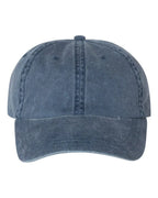 Embroidered Bean Stitch on Pigment-Dyed Twill Hat | Quick Ship - Merch Girls