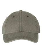 Embroidered Varsity Style Pigment-Dyed Twill Hat | Quick Ship - Merch Girls