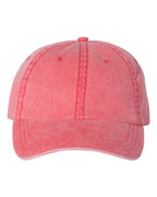 Embroidered Varsity Style Pigment-Dyed Twill Hat | Quick Ship - Merch Girls
