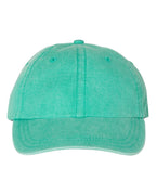 Embroidered Varsity Style Pigment-Dyed Twill Hat | Quick Ship - Merch Girls