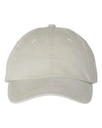Embroidered Bean Stitch on Pigment-Dyed Twill Hat | Quick Ship - Merch Girls