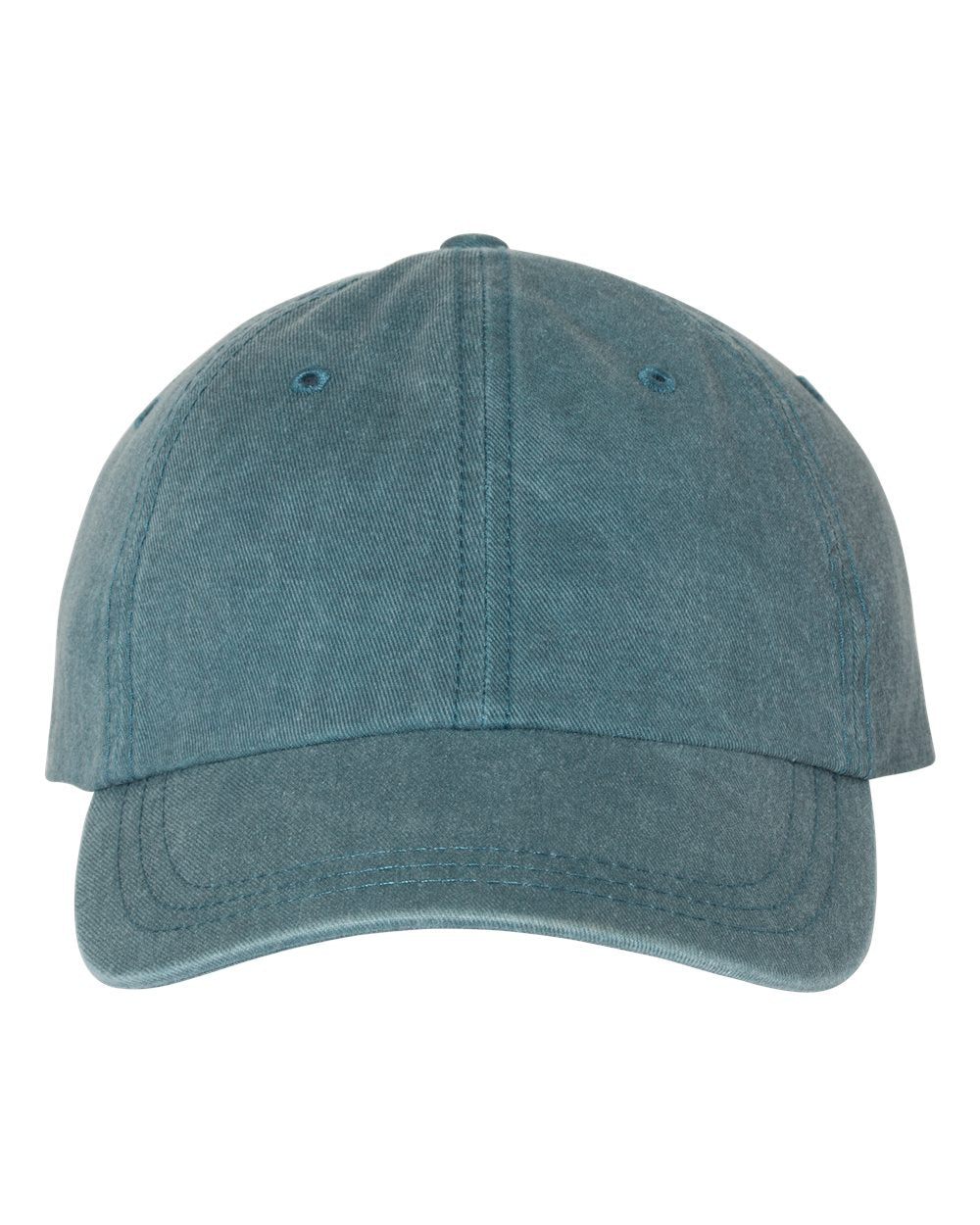 Embroidered Bean Stitch on Pigment-Dyed Twill Hat | Quick Ship