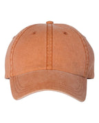 Embroidered Varsity Style Pigment-Dyed Twill Hat | Quick Ship - Merch Girls