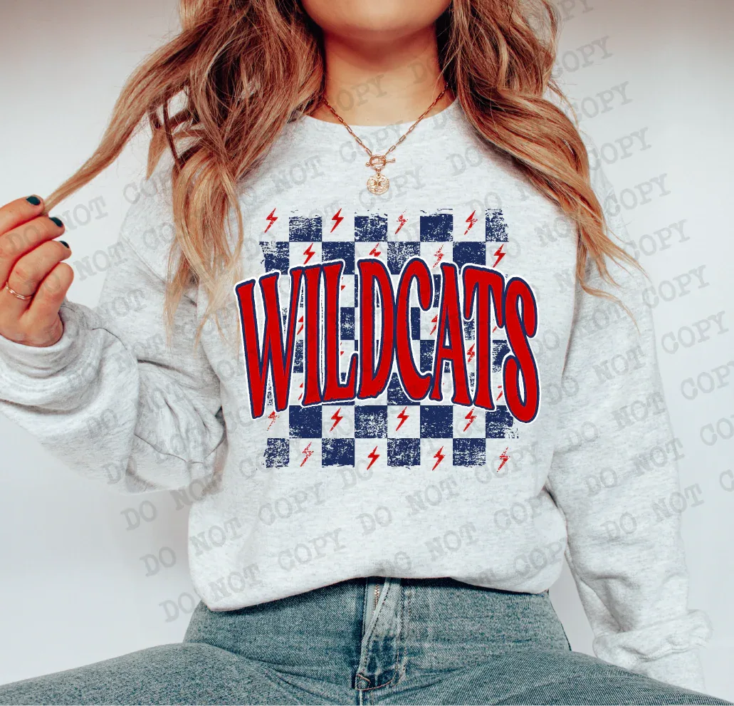 Wildcats Red/Blue DTF Transfer - Merch Girls