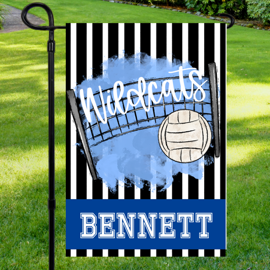 Volleyball Blue Garden Flag