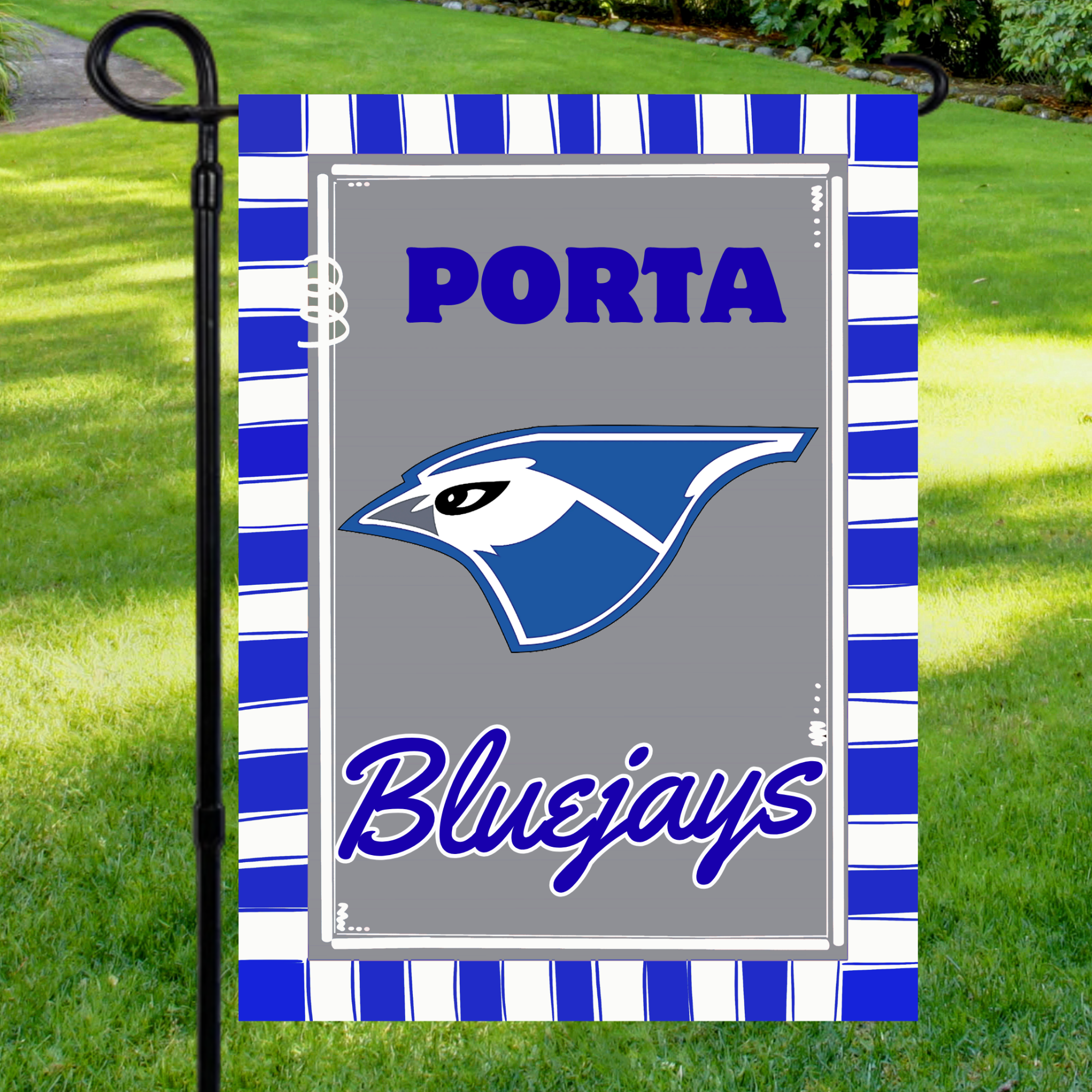 Porta Bluejays Garden Flag