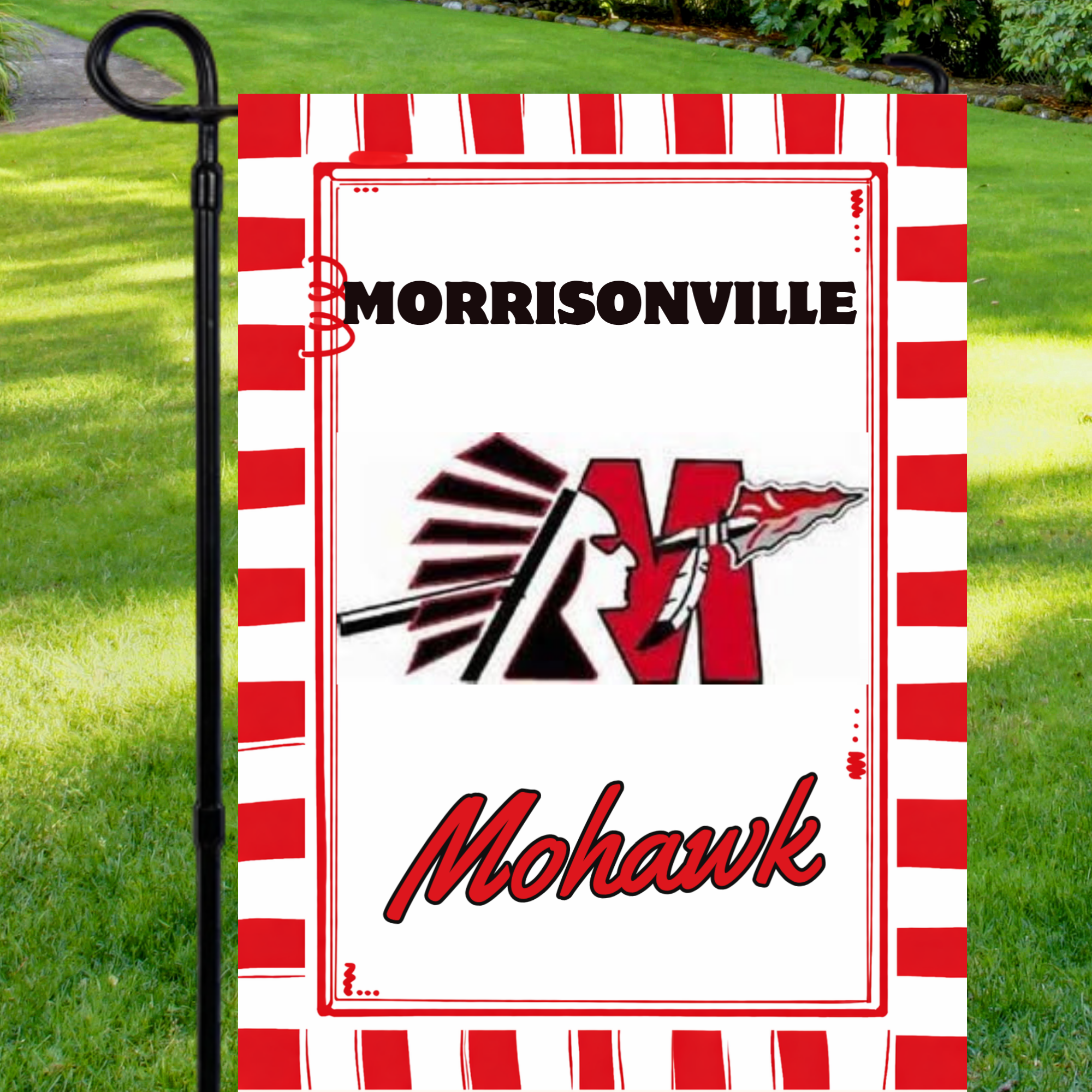 Morrisonville Mohawks Garden Flag