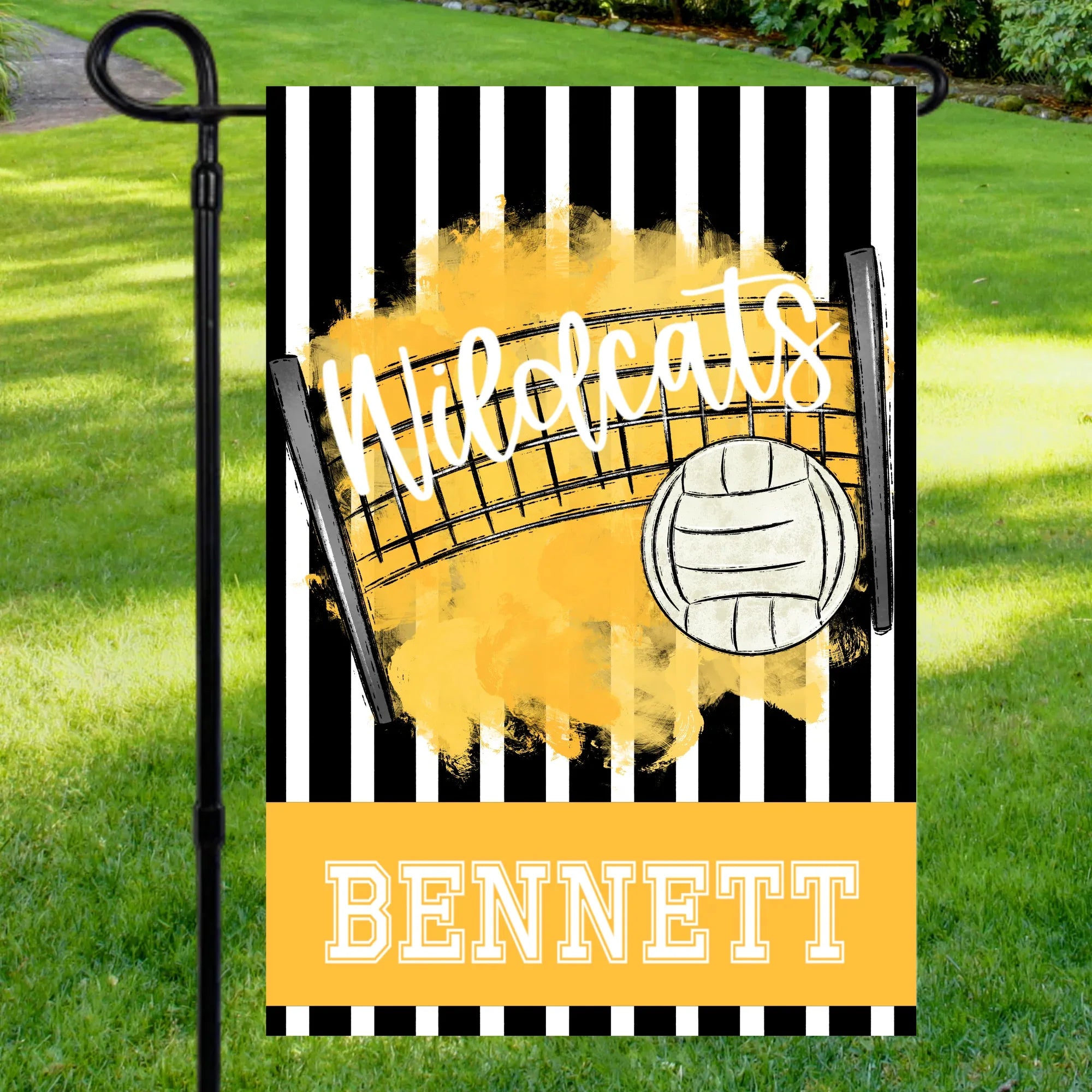 Volleyball Yellow Garden Flag - Merch Girls