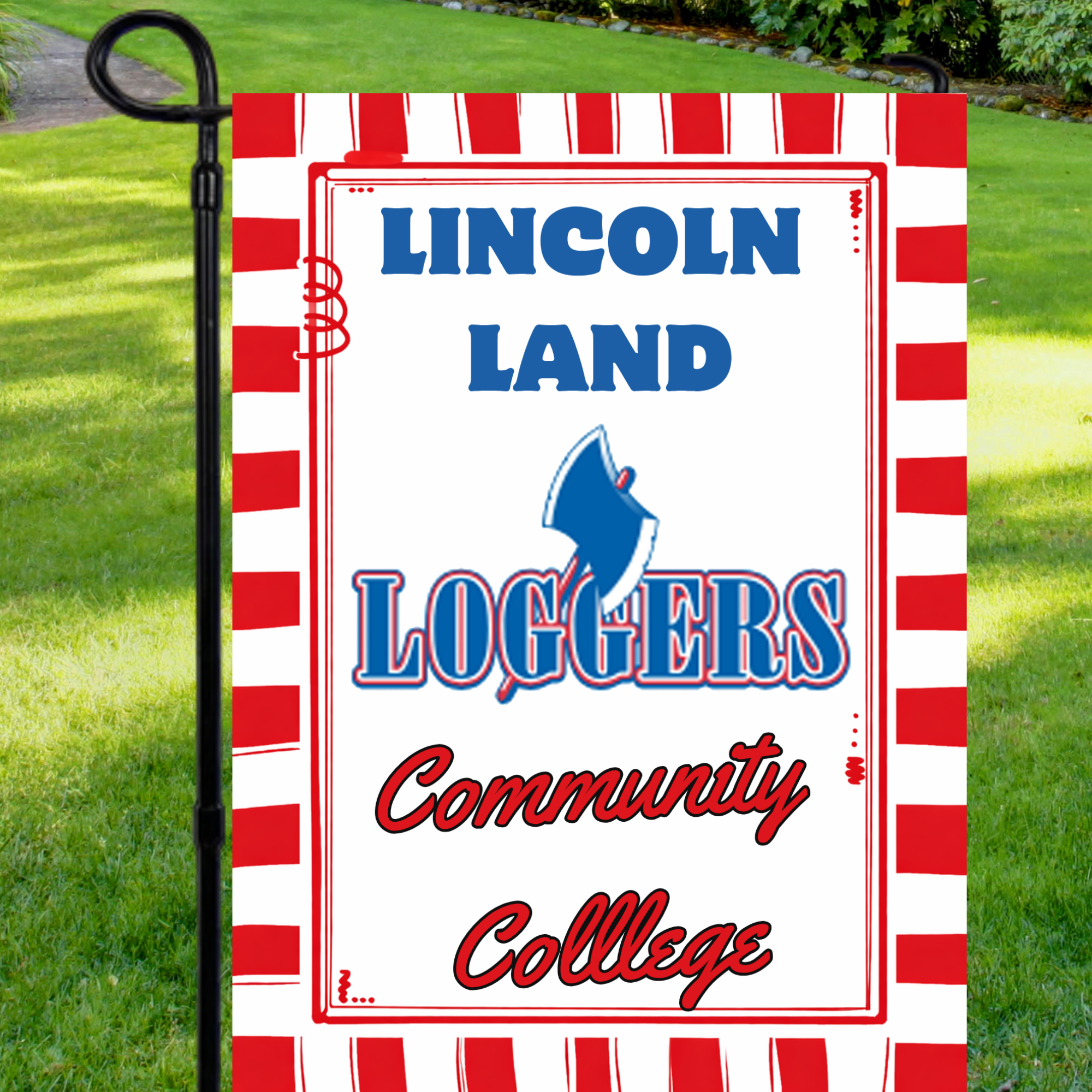 Lincoln Land Community College Garden Flag