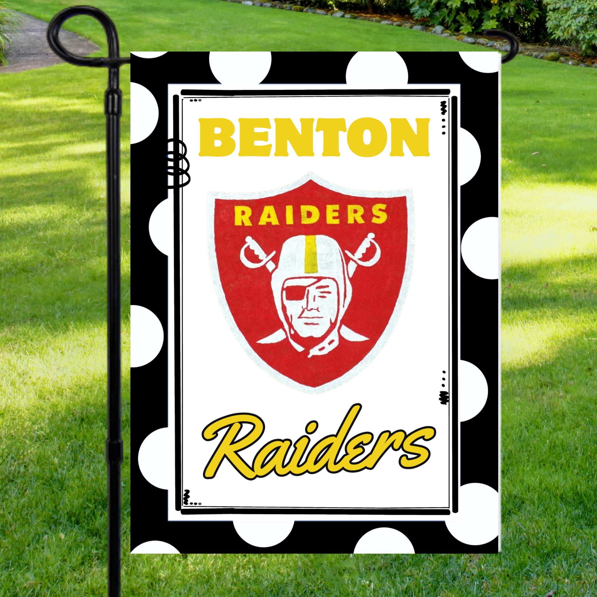 Benton Raiders Garden Flag