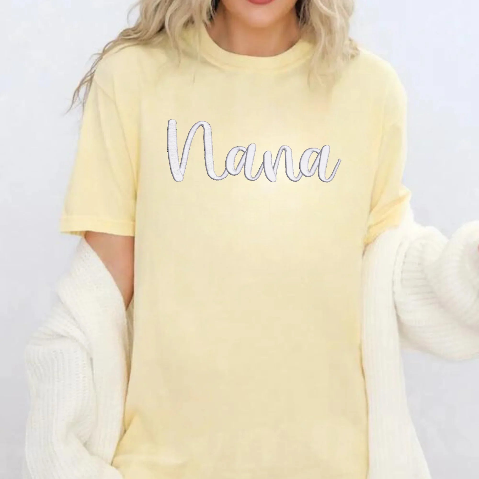 Nana 3D Puff Embroidered Shirt - Merch Girls