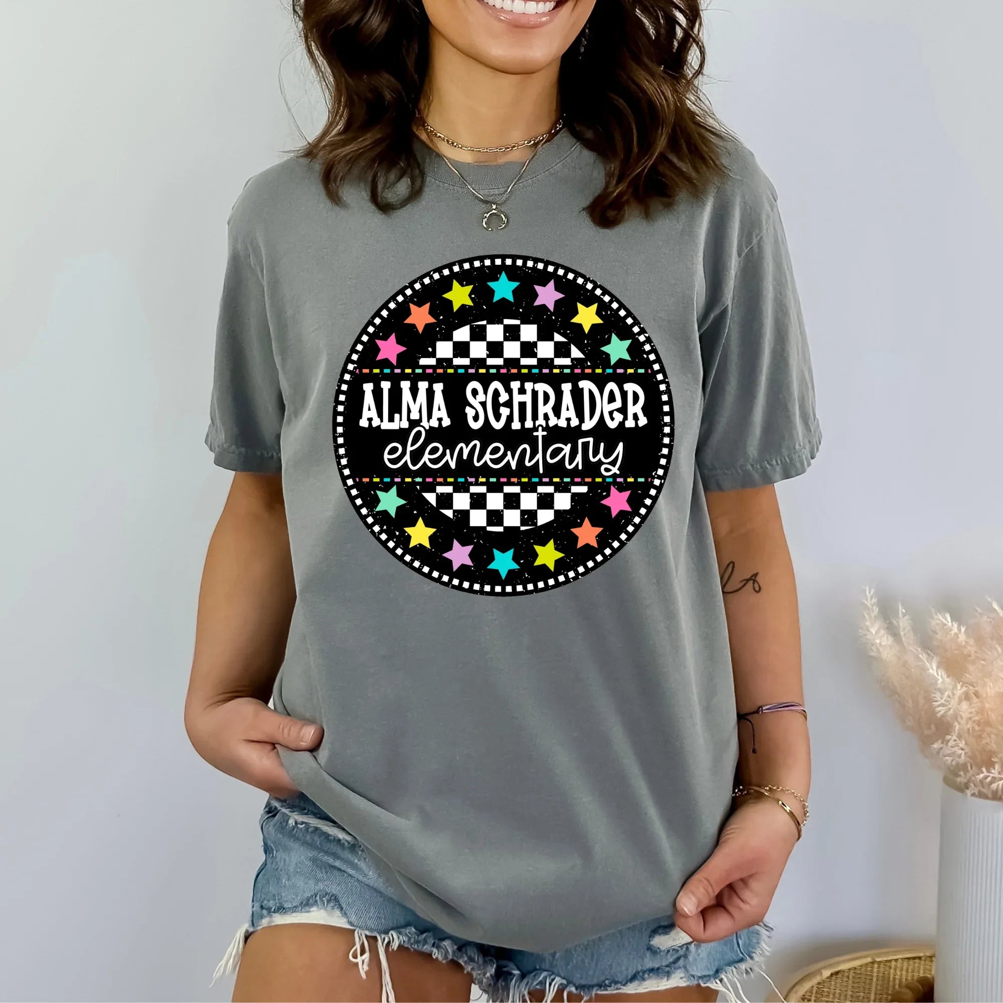 Alma Schrader Circle Star Mascot DTF Transfer - Merch Girls