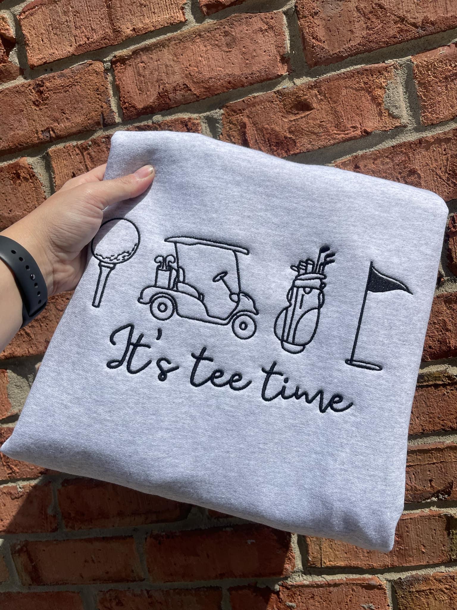 It's Tee Time Embroidered Shirt - Merch Girls
