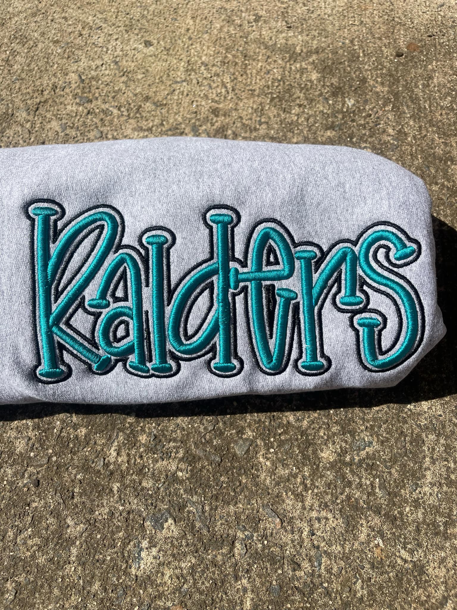 Custom Mascot/Text Outline 3D Puff Embroidered Shirt