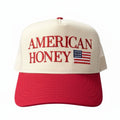 American Honey Embroidered Adjustable Five-Panel Twill Hat