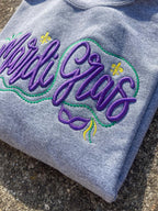 Mardi Gras 3D Puff Embroidered Shirt - Merch Girls