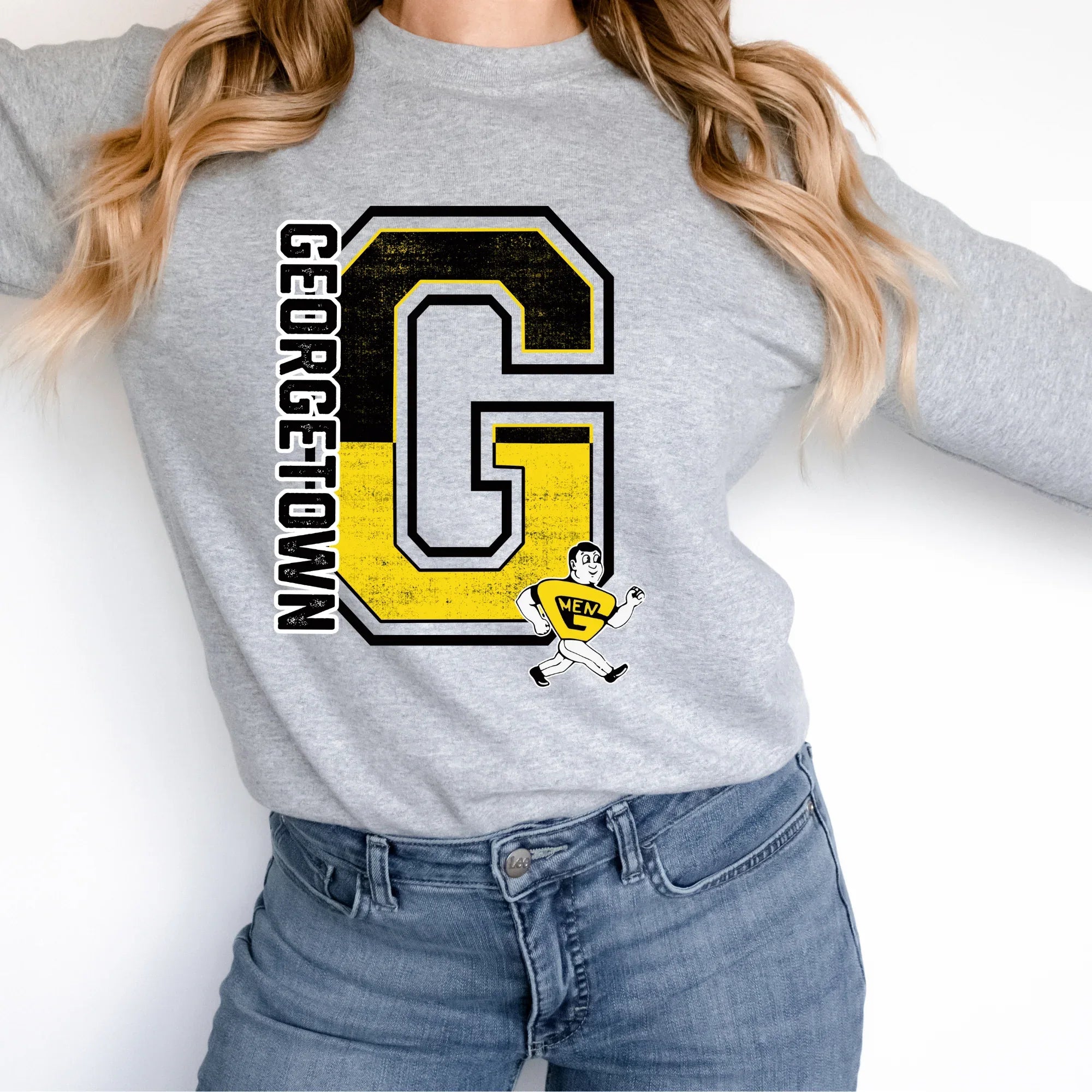 Georgetown Spilt Varsity DTF Transfer - Merch Girls