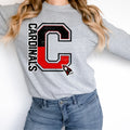Spilt Varsity Carindals DTF Transfer - Merch Girls