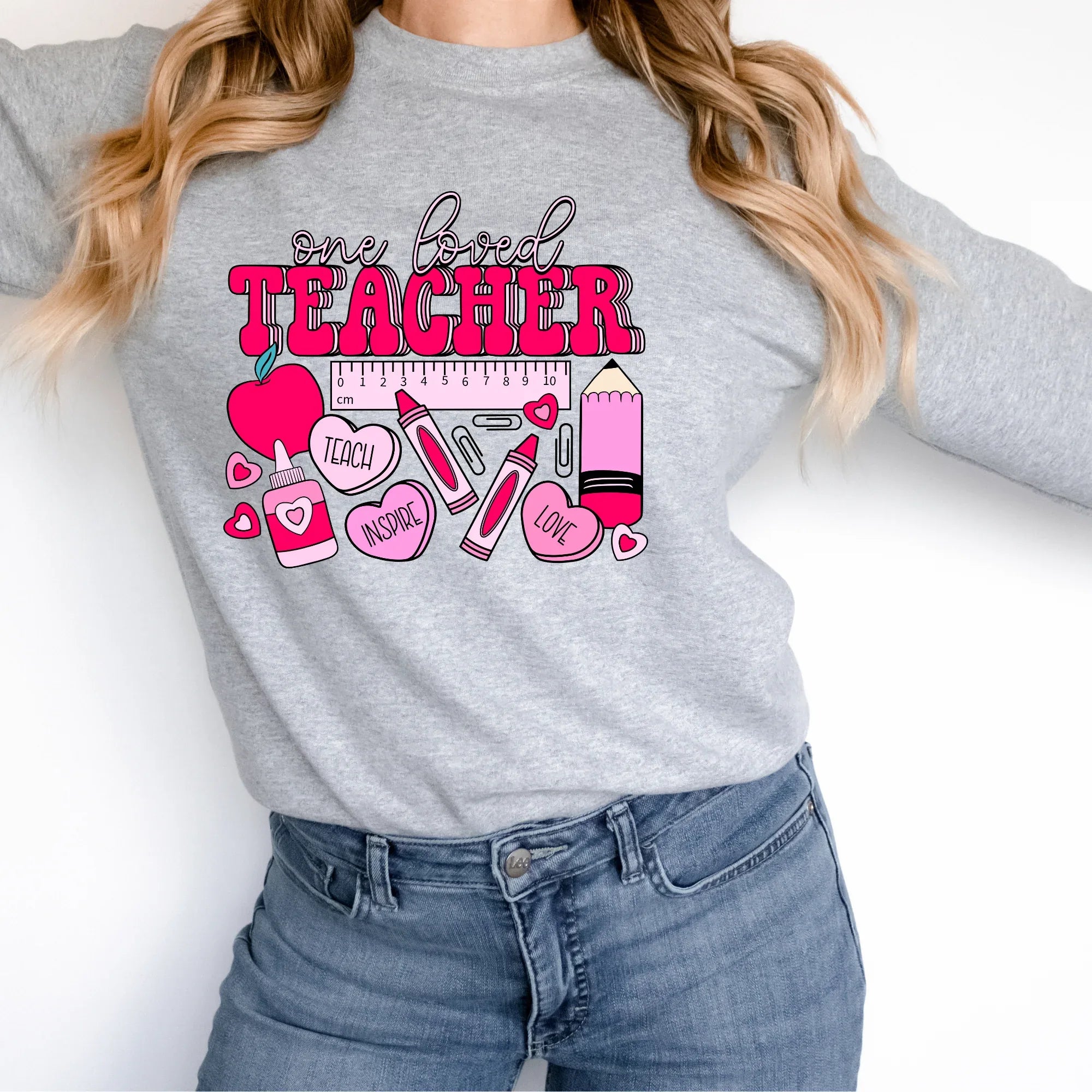 One Loved Teacher DTF Transfer - Merch Girls