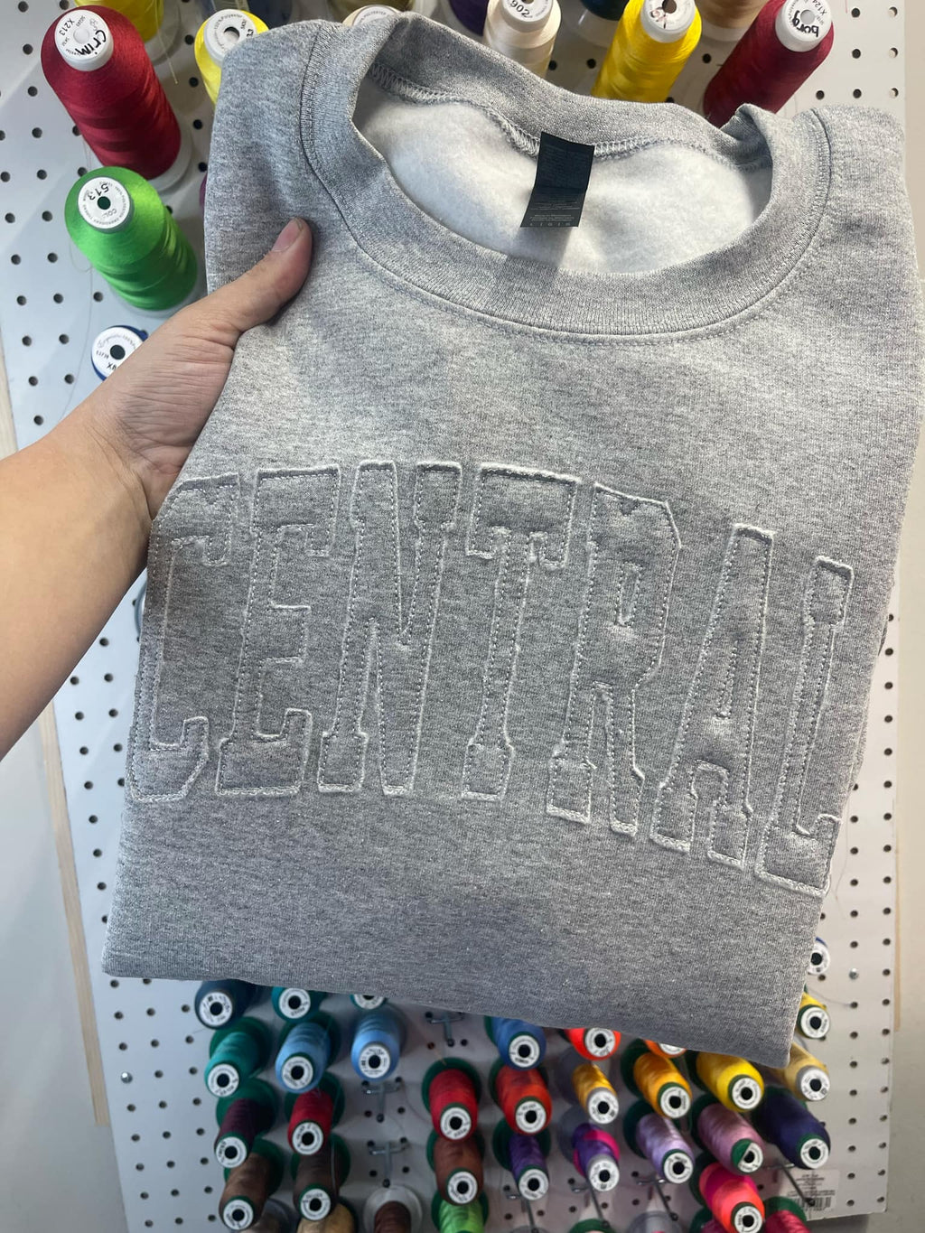 Mascot Tone on Tone Embroidered Sweatshirt