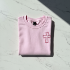 Embroidered Cross Shirt - Minimal Christian Faith Apparel