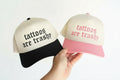 Tattoos Are Trashy Embroidered Adjustable Five-Panel Twill Hat