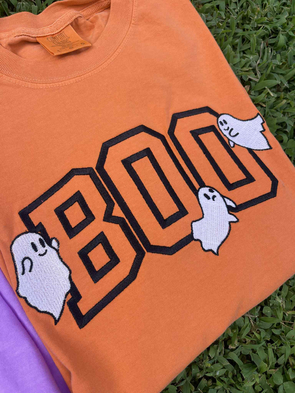 BOO Embroidered Comfort Color Tee