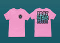 Pray For Me I'm Petty Retro Wavy Graphic Tee - Merch Girls