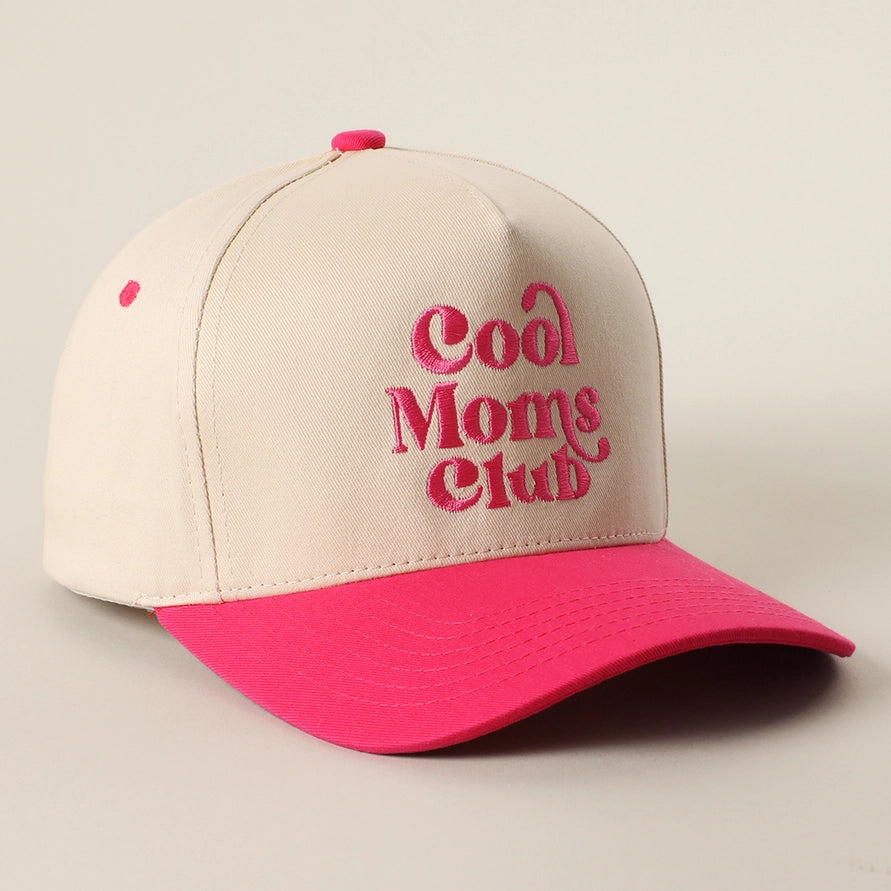 Cool Moms Club Embroidered Adjustable Five-Panel Twill Hat