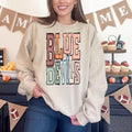 Blue Devils Boho Sporty Varsity Doodle DTF Transfer - Merch Girls