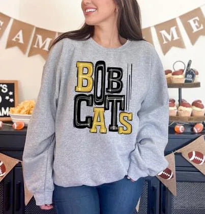 Bobcats Sporty Varsity Doodle DTF Transfer - Merch Girls
