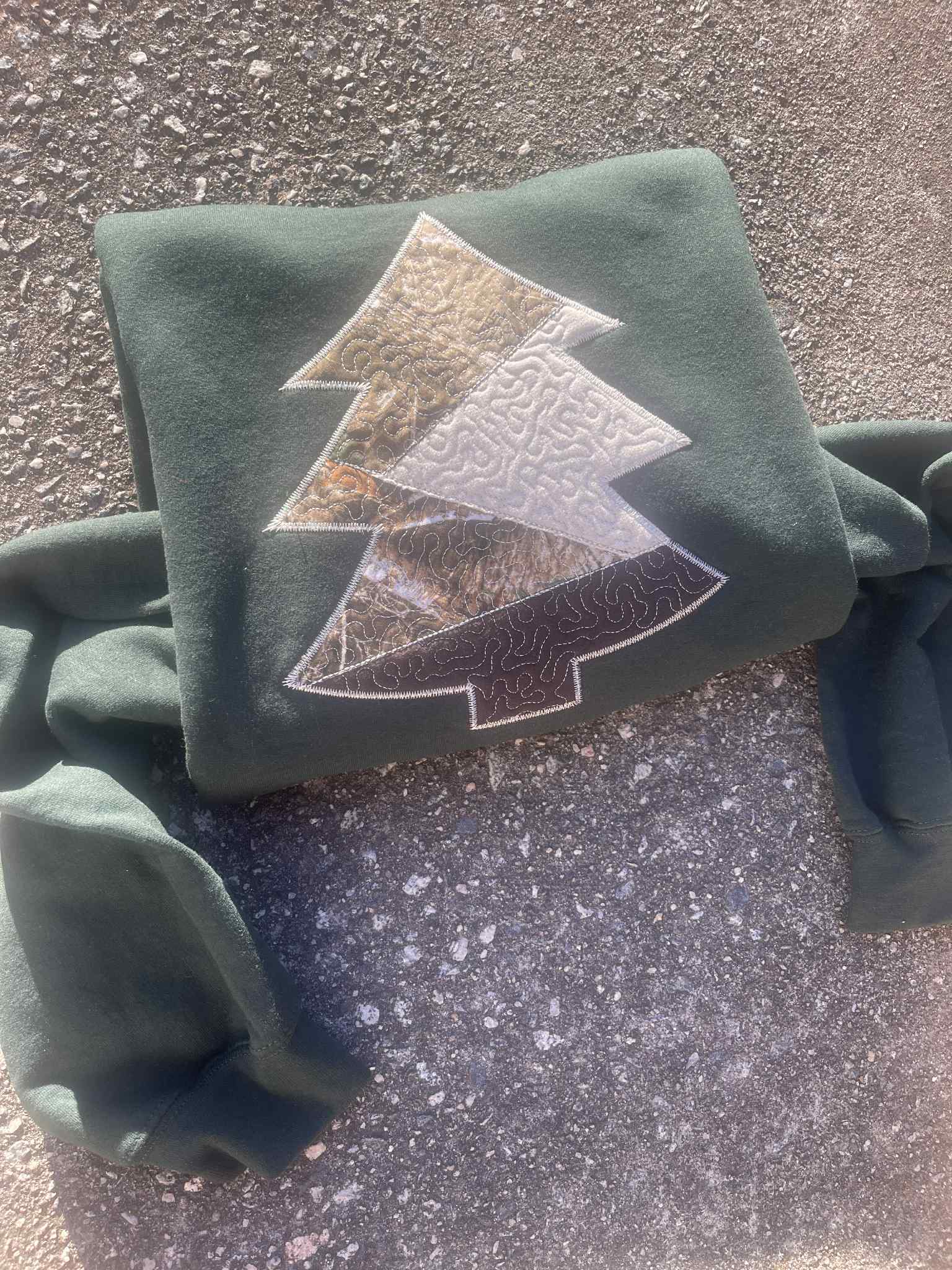 Realtree Edge Camouflage Applique Tree Embroidered Sweatshirt