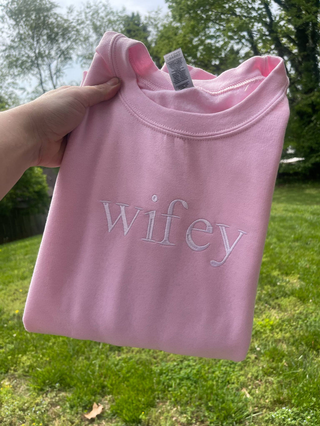 Custom Serif Embroidered Shirt | Your Words, Your Style | Quick Ship