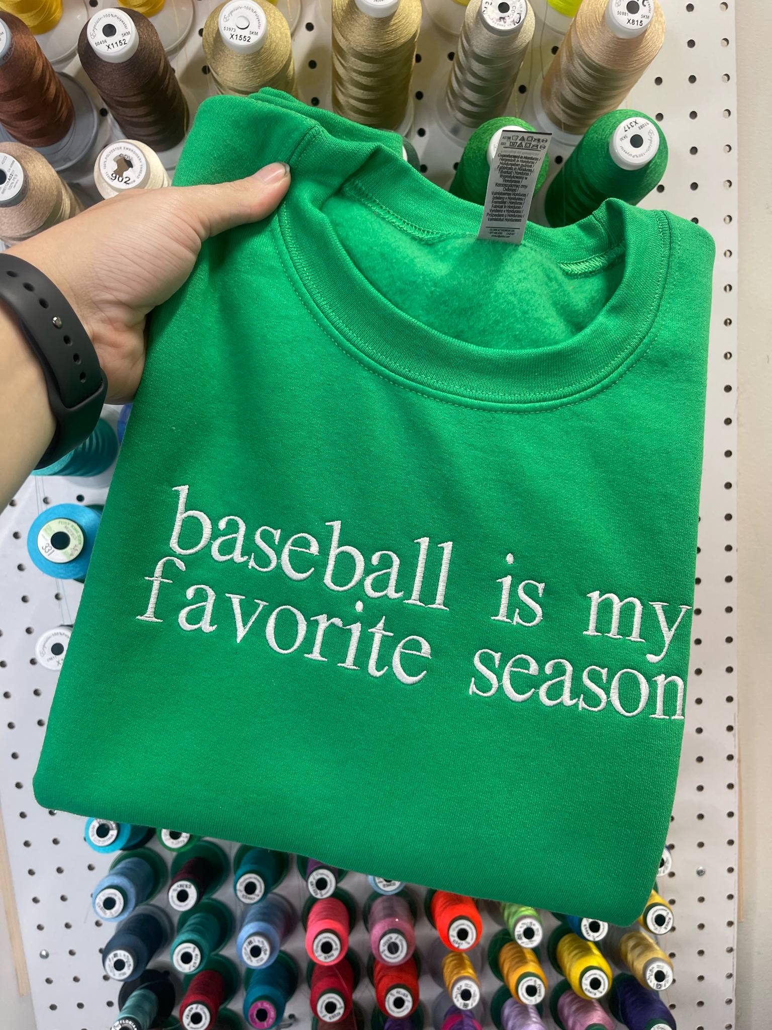 Custom Serif Embroidered Shirt | Your Words, Your Style | Quick Ship