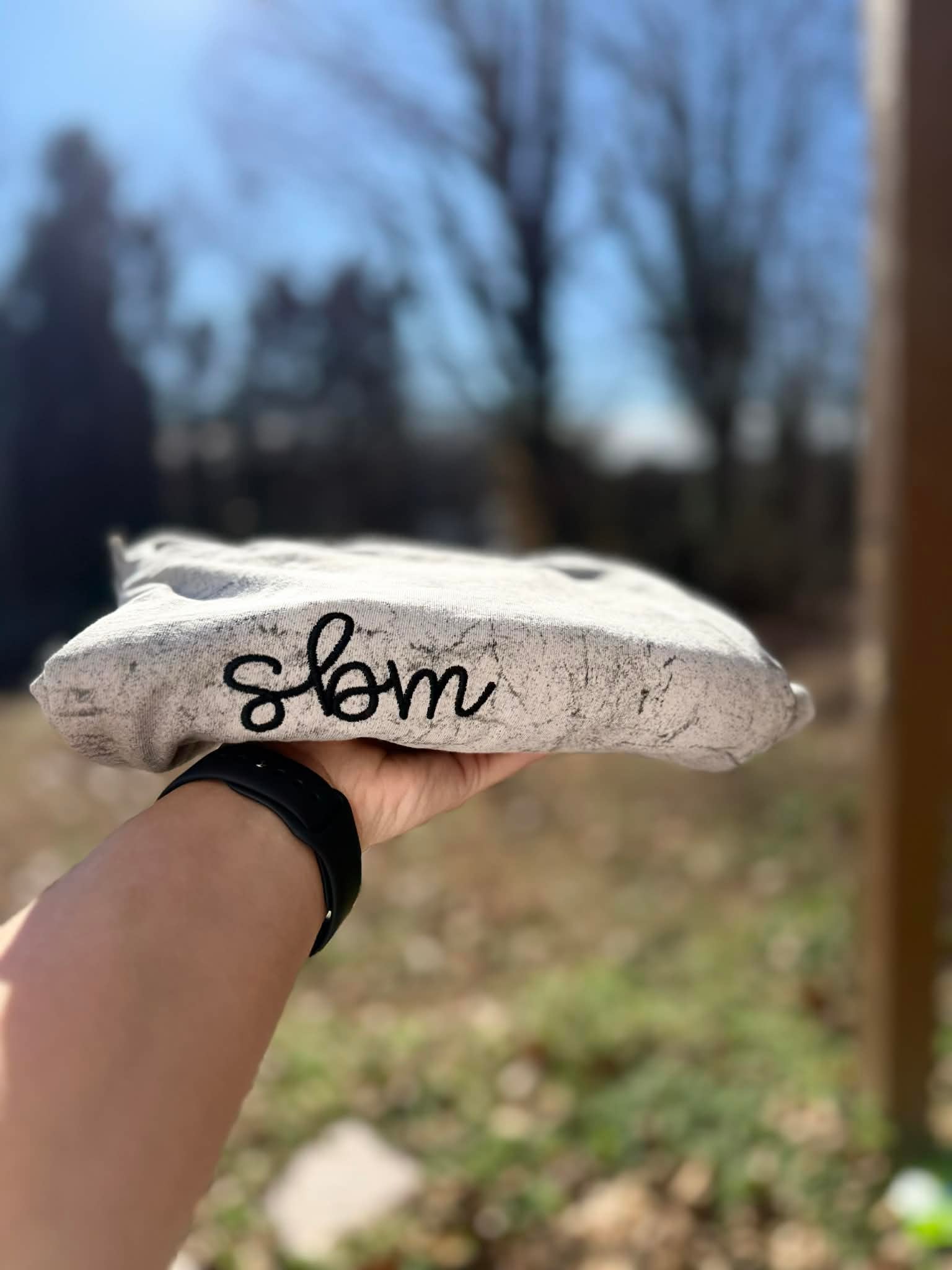 Monogram Embroidered Colorblast Short Sleeve Comfort Color Tee