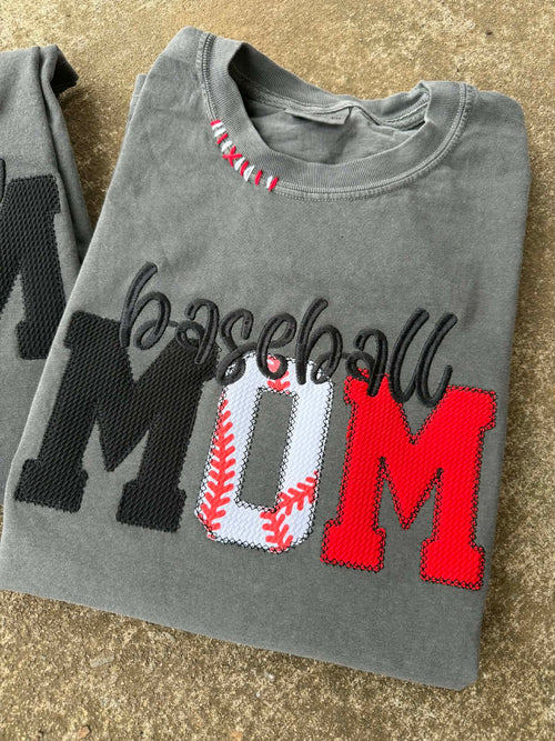 Baseball or Softball Custom Colors Applique Embroidered Shirt