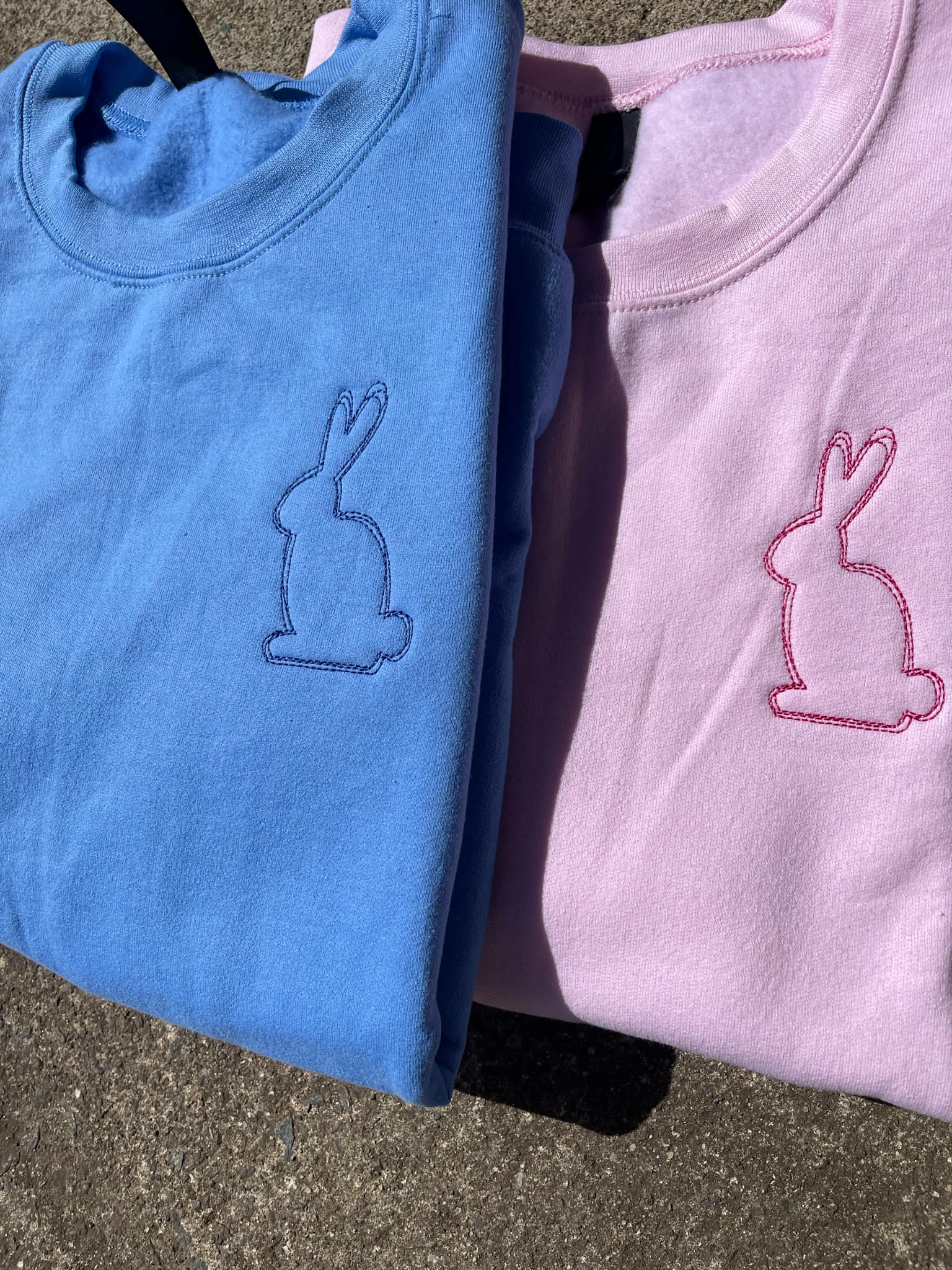 Bunny Left Chest Embroidered Sweatshirt | QUICK SHIP