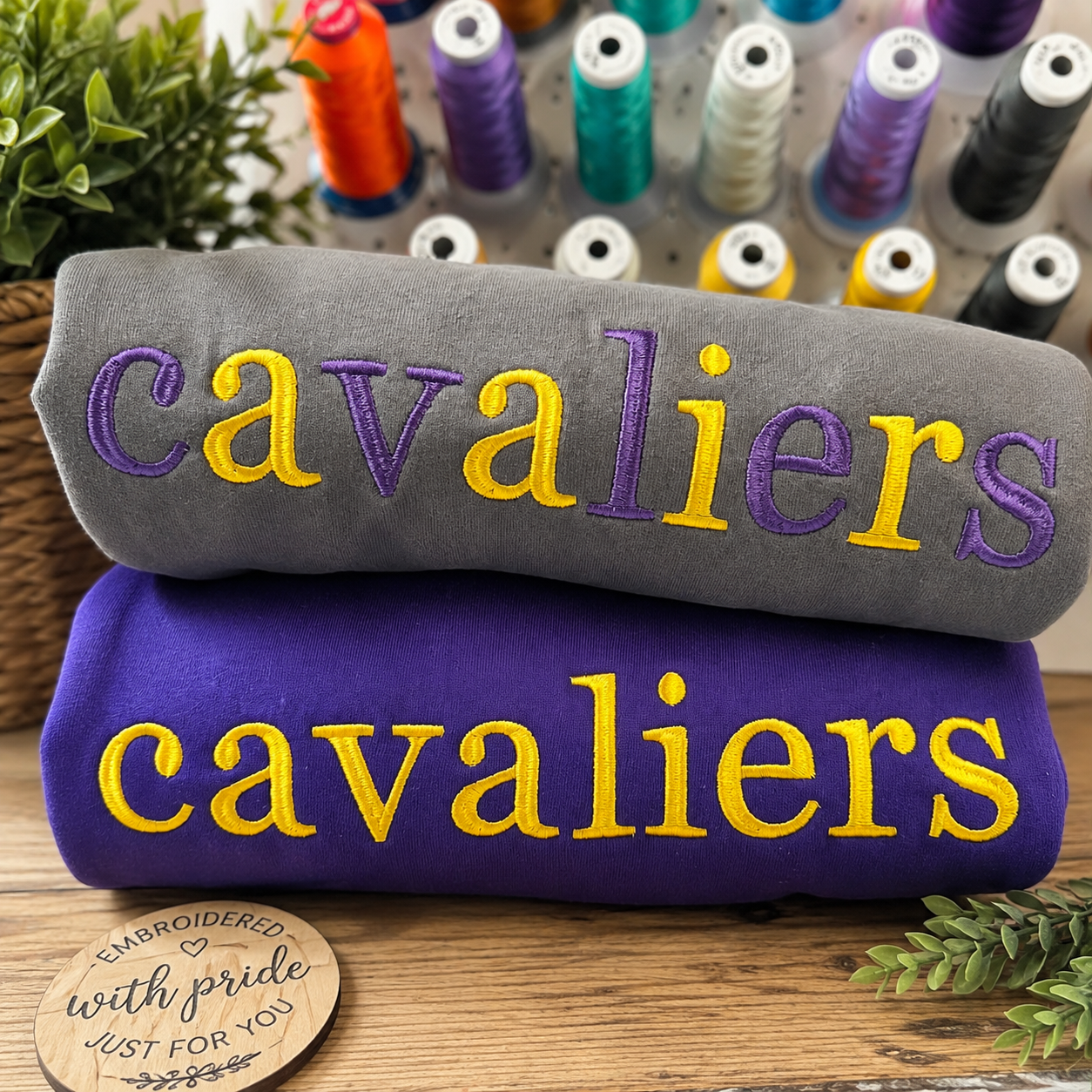 Personalized Embroidered Mascot Spirit Sweatshirt | Custom School Spirit Crewneck | Georgia Bold