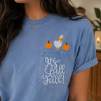 It's Fall Y'all Embroidered Pocket Tee