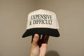 Expensive & Difficult Embroidered Adjustable Five-Panel Twill Hat